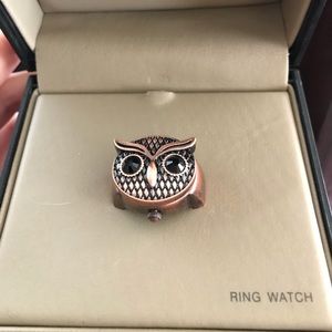 NWOT adjustable owl ring watch by Decree